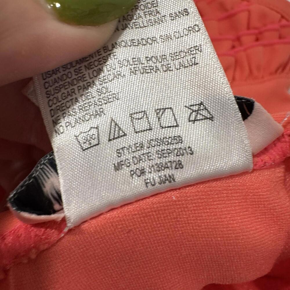 Baby Juicy Couture Girls Swim Suit Swimwear Size 3-6 Months‎ Ruffles Orange - Picture 4 of 8
